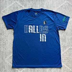 NBA Dallas Mavericks Dallas In Blue Playoff Stadium Promotional T-Shirt Size XL